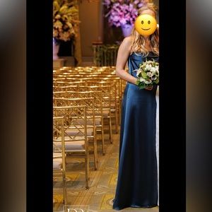 Amsale bridesmaid dress in Petrol blue - size 2